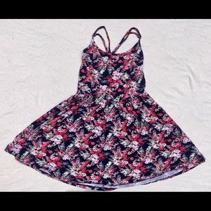 Open back floral dress